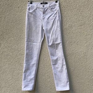 J Brand White Straight Leg Jeans